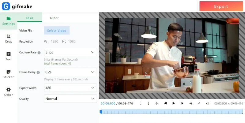 Video to GIF conversion