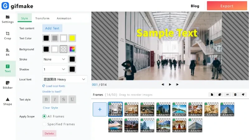 Turn Multiple Images into Animated GIFs